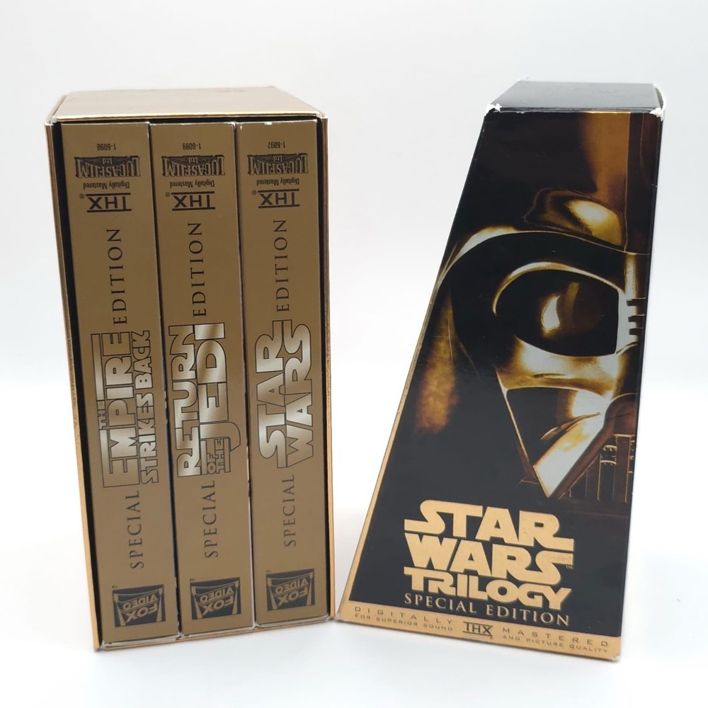 Star Wars Trilogy VHS 1997‎ SPECIAL EDITION Gold Box Set